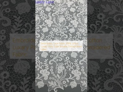 Wzornictwo Tkanina sznurówkowa 100% bawełna Sztukę luksusową Strona stylowa Oddychaj Tkanina wzornicza