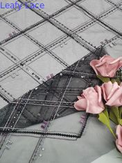 3D Merrowed Chemical Lace Fabric Lekka poliestrowa przędza do haftowania barwiona