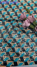 Żywe wydrukowane haftowanie z geometrycznymi wzorami Jasne haftowanie z pełną szerokością