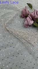 Tkanina Seuqin Brodery Lusiate Sequin Broderowane sznurówki Tkanina liściana luksusowa okazja tkanina ślubna