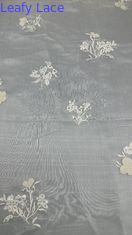 Wysokiej jakości tkanina z sieci kwiatowej Tulle Breathe Mesh Lace Fabric Leafy Sequin Fabric