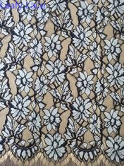 Tone-Tone Color Corded 3d Flower Applique Fabric