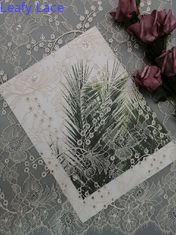 Francuski Chantilly Pomarańczowy Tiul Lurex Metaliczny Srebrny Koronkowy Tkanina