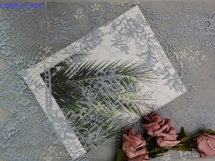 Szare rzęsy z muszelek koronki tkaniny na wieczorową sukienkę dla pani
