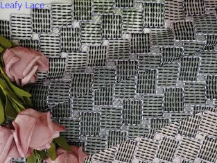 Sukienka dla małej dziewczynki 100 jardów Tiul Mesh Geometryczna haftowana koronka