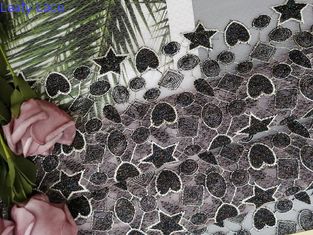 Lurex Metaliczny kolorowy haft w kształcie gwiazdy na sukienkę małej dziewczynki