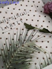 Flokowany tiul z woalu z nadrukiem z koronki tkaniny Little Girl Dress Haft