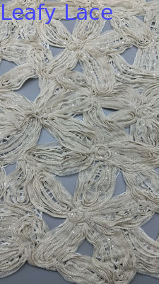 Metallic Sequin Lace Fabric Durable and Elegant Luxary Embroidery Fabric  Wedding Birthday Occasions Hight Quality Metallic Sequin Lace Fabric