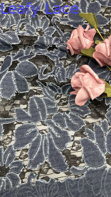 Embroiderey Lace Fabric Mesh Floral Elegant And Breathe Embroidered  Lace Fabric