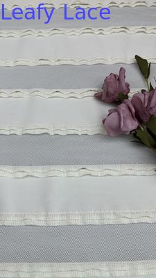 High-Quality Lace Fabric for Wedding Dresses Embroidered Mesh Tulle Fabric Material