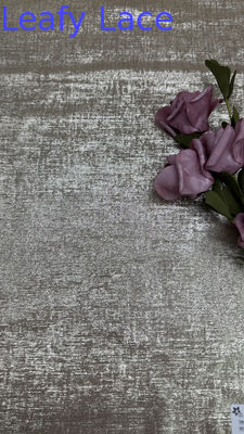 Gold Color Metallic Lace Fabric For Gowns Luxury Intricate Embroidery Party Dresses