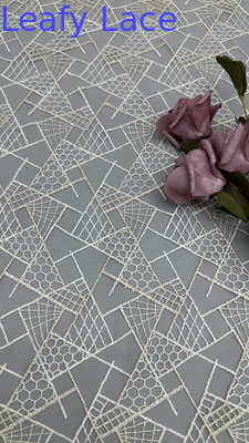 French Tulle Lace With Metallic Lace Mesh For Couture-Inspired Formal And Evening Wear