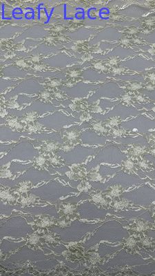 Luxury INS Embroidered Mesh Lace Tulle with Floral Stitching for Elegant Wedding Gowns