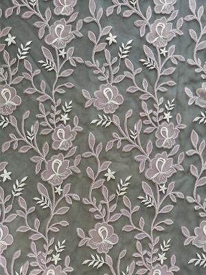 Floral Applique Embroidery Fabric