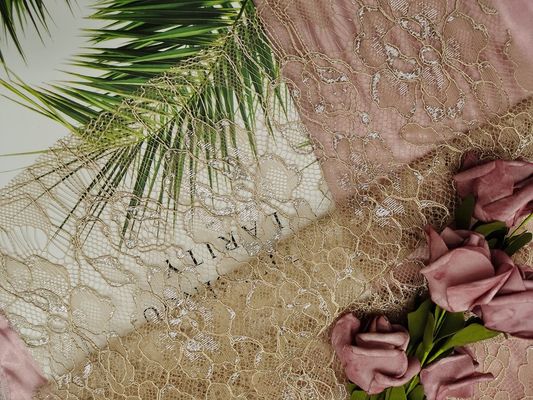 Bedding Eyelash Scallop Edge Tulle French Chantilly Lace Fabric