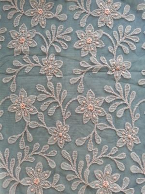 Laser Cut 3D Flower Applique Fabric Lace Scarf Fabric
