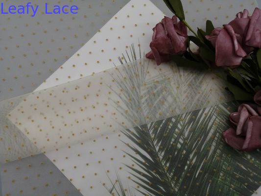 100 Yards Ivory Base Yellow Dot Tulle Flocked Mesh Fabric