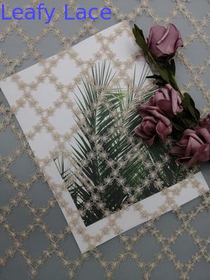 Tulle Embroidery Metallic Lace Fabric Evening Dress Fabric