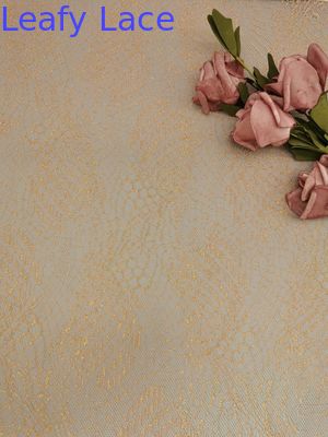 Party Embroidery Metallic Geometric Lace Fabric Women Textile