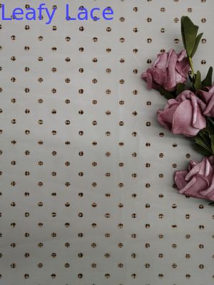 Flocked Voile Tulle Printed Lace Fabric Little Girl Dress Embroidery