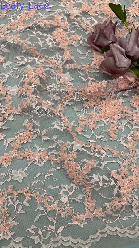 Embroidery Durable and Elegant Luxary Lace Flower Customized color Embroidery Fabric Lace Fabric Wedding Birthday Occasions Hight Quality Lace Fabric