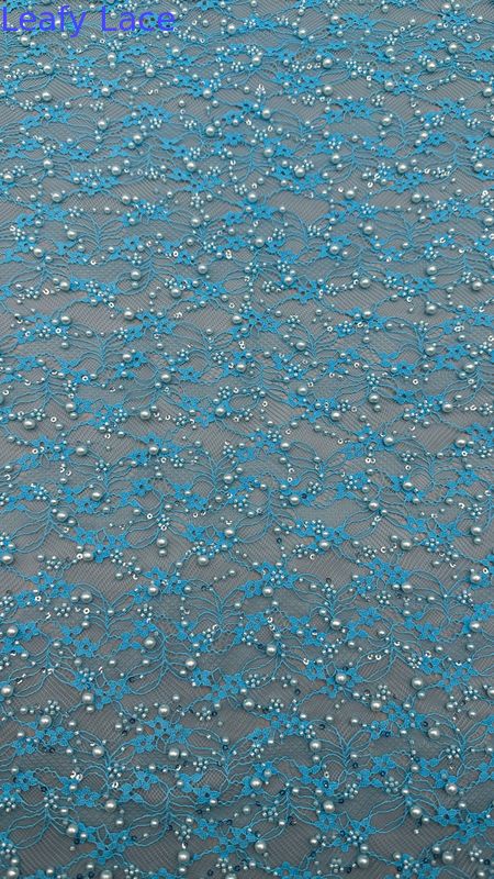 Luxary Beaded Embroidery Lace Fabric Durable and Elegant Lace Embroidery Fabric  Wedding Birthday Occasions Hight Quality Beaded Embroidery Lace