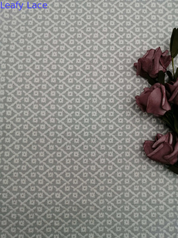 Leafy Embroiderey Fabric Durable And Elegant Embroidery Lace Fabric for Wedding Birthday Occasions