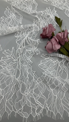 Lekki 100% Nylon Francuski Chantilly Sznurek Sznurówka Z Kwiatowym Wzornictwem Dla Damskich Sukni