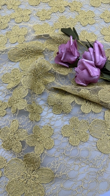 Broderia z koralikami Trwała i elegancka Luksusowa dziana Broderia tkanina koronka tkanina ślub urodziny okazje Piękna tkanina z koralikami