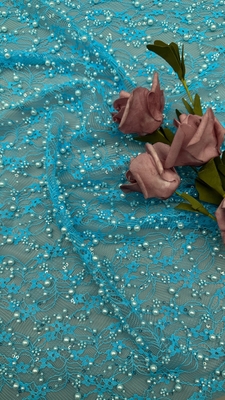 Luxury Beaded Embroidery Lace Fabric Durable and Elegant Lace Embroidery Fabric Wedding Birthday Occasions Wysokiej jakości Beaded Embroidery Lace