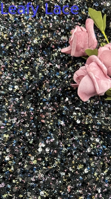 Metalowa sznurówka Tkanina Sequin Broderia Tkanina Zindywidualizowany kolor