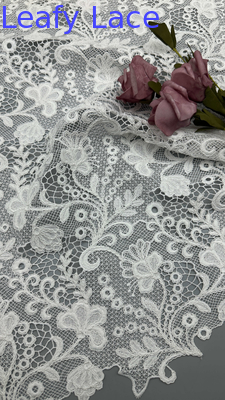 Broderia Tkanina koronka 100% bawełna Luxury Party Style Laser Breathe Broderowana tkanina