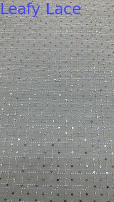 Tkanina Seuqin Brodery Lusiate Sequin Broderowane sznurówki Tkanina liściana luksusowa okazja tkanina ślubna