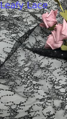 100% bawełna tkanina haftowana elegancka i oddychająca haftowana koronka liściasta luksusowa tkanina okazjonalna