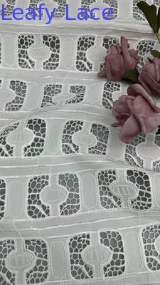 Francuzskie tkaniny z koronkowej koronką liściastej luksusowej siatki Tuli do robienia ubrań DIY