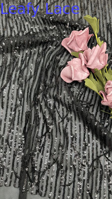 Wiązka Paska Sequin Broderowana siatka tkaninowa Ground Breathe Elegantne dla sukienki wieczornej