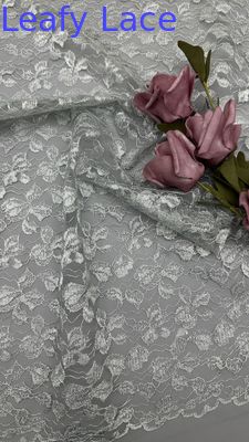 Luksusowa haftowana koronka z miękkiego tiulu z delikatnymi kwiatami do eleganckich sukni wieczorowych