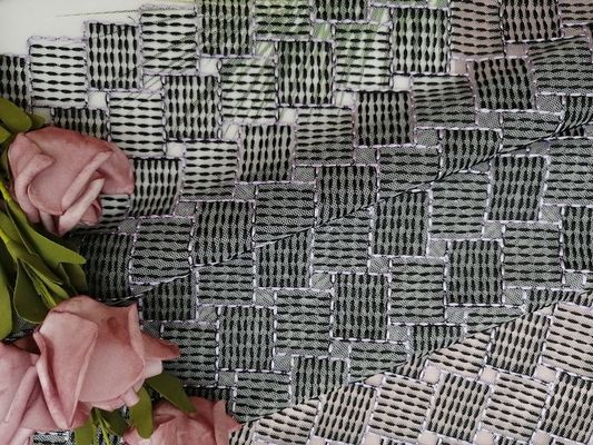 Sukienka dla małej dziewczynki 100 jardów Tiul Mesh Geometryczna haftowana koronka