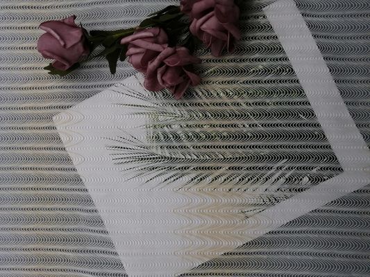 100 jardów 145 cm geometryczna koronkowa tkanina koronkowa z kości słoniowej dla nowożeńców