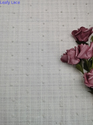 125 cm szeroki cekinowy haftowany materiał szydełkowy koronkowy tiulowy haft