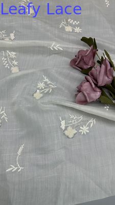 Perłowe tkaniny z francuskiej koronką Chantilly Luxury Sequin Mesh Koronkę do sukienek wieczornych i mody