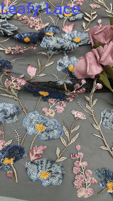 Sekwinę z wyświetlanej tkaniny koronkowej eleganckiej siatki na indywidualną potrzebę