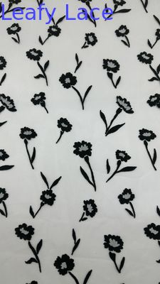 Słodki Kolor Tradycyjna Róża Flokowana Siatkowa Koronka Jakość Dostosowana do Eleganckiej Sukni