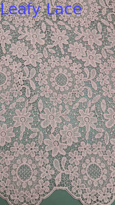 Luksusowa haftowana koronka sznurkowa z ażurowym wzorem, dostosowana do sukni