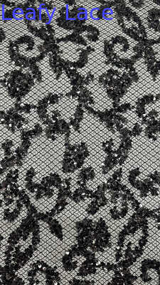 Tkanina haftowana cekinami, luksusowa, wysokiej jakości, specjalny design na sukienki, suknie ślubne